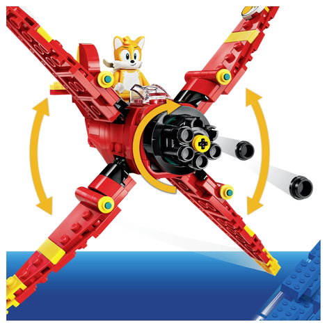 77119 LEGO® Sonic the Hedgehog Tails Tornado-1 Bauset mit Spielzeugflieger Fanartikel zum Sammeln 7. kép