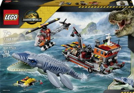 LEGO® JURASSIC WORLD™ 77983 Mosasaurier-Angriff auf das Boot  Bauspielzeug  Spielset für Rollenspiel