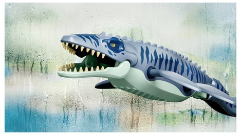 LEGO® JURASSIC WORLD™ 77983 Mosasaurier-Angriff auf das Boot Bauspielzeug Spielset für Rollenspiel 3. kép