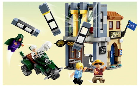75642 LEGO® ONE PIECE Showdown mit Kapitän Smoker Bau- und Spielset Diorama zum Ausstellen Gesche 3. kép