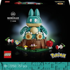72150 LEGO® Pokémon Mampfaxo  Figur aus dem Videospiel zum Sammeln, Bauen und Ausstellen  bewegliche