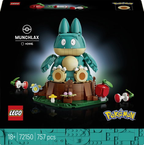 72150 LEGO® Pokémon Mampfaxo  Figur aus dem Videospiel zum Sammeln, Bauen und Ausstellen  bewegliche