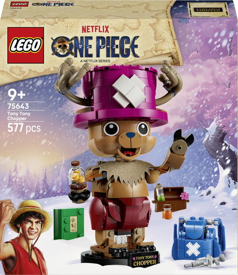 75643 LEGO® ONE PIECE Tony Tony Chopper Fanartikel Zimmerdeko Bauset mit LEGO Figur für Kinder ab