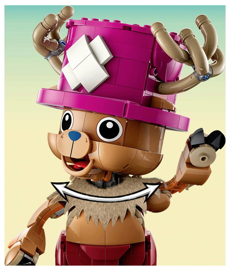 75643 LEGO® ONE PIECE Tony Tony Chopper Fanartikel Zimmerdeko Bauset mit LEGO Figur für Kinder ab 3. kép