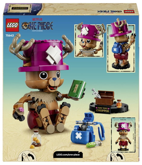 75643 LEGO® ONE PIECE Tony Tony Chopper Fanartikel Zimmerdeko Bauset mit LEGO Figur für Kinder ab 8. kép