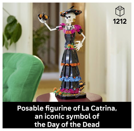 6589588 LEGO® IDEAS La Catrina Bauset Deko für den Tag der Toten Zimmerdeko, die das ganze Jahr fü 7. kép