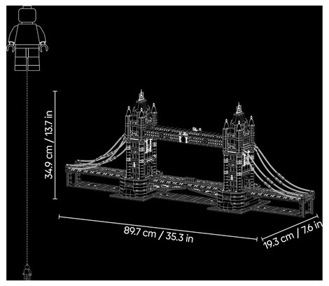 LEGO® ARCHITECTURE 6588559 Tower Bridge  Modell eines Londoner Wahrzeichens 5. kép