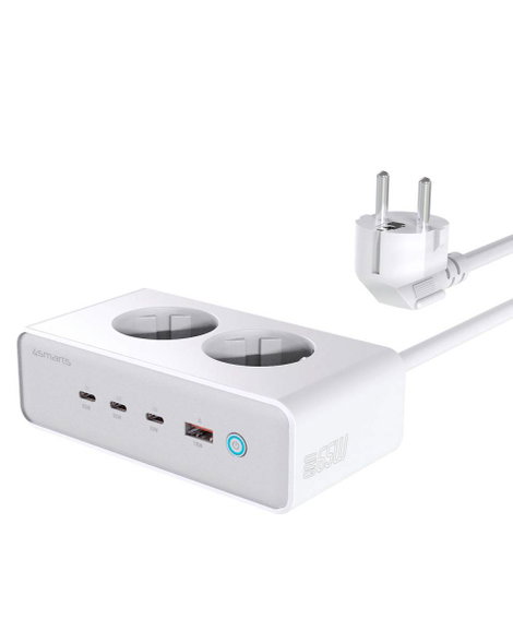 4Smarts Töltőadapter 65 W 3x USB-C®, USB-A, Védőérintkezős dugalj Quick Charge 3.0, Power Delivery F