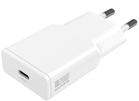 4Smarts USB-s töltőkészülék 20 W USB-C® Power Delivery Fehér Beltér, Aljzat dugó GaN, USB Power Deli