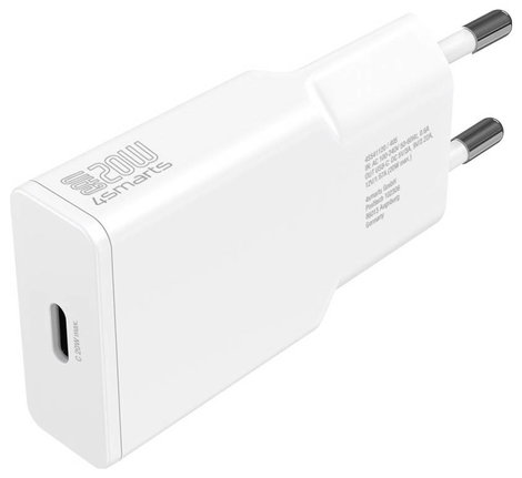 4Smarts USB-s töltőkészülék 20 W USB-C® Power Delivery Fehér Beltér, Aljzat dugó GaN, USB Power Deli 5. kép