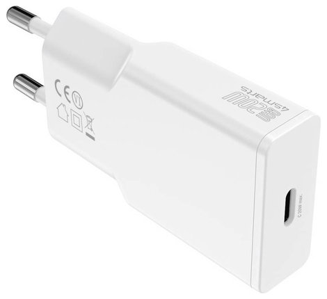 4Smarts USB-s töltőkészülék 20 W USB-C® Power Delivery Fehér Beltér, Aljzat dugó GaN, USB Power Deli 7. kép