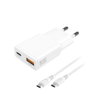 4Smarts USB-s töltőkészülék 20 W USB-A, USB-C® SuperCharge, Power Delivery Fehér Beltér GaN, USB Pow bélyegkép