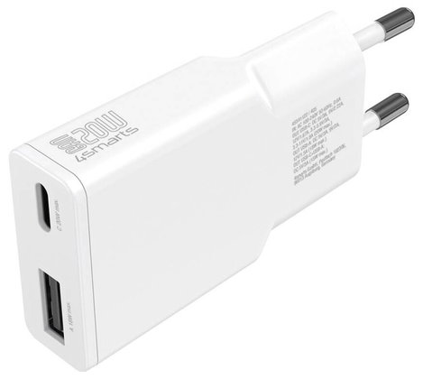 4Smarts USB-s töltőkészülék 20 W USB-A, USB-C® SuperCharge, Power Delivery Fehér Beltér GaN, USB Pow 2. kép