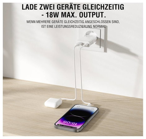 4Smarts USB-s töltőkészülék 20 W USB-A, USB-C® SuperCharge, Power Delivery Fehér Beltér GaN, USB Pow 9. kép