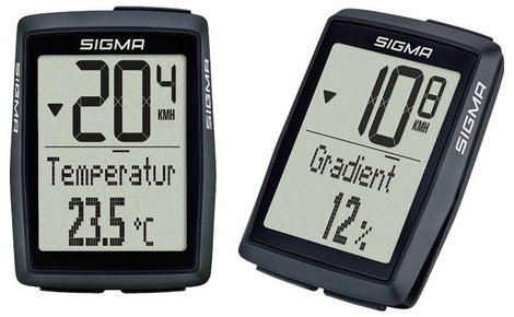 Sigma BC 14.0 WR Kerékpárkomputer Vezetékes átvitel Kerék érzékelővel, Teljesen grafikus kijelzővel 3. kép