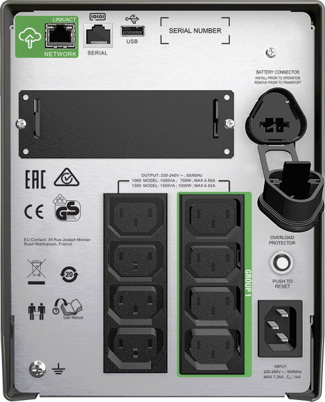 APC SMT1500IC Megszakításmentes tápegység 1500 VA 2. kép