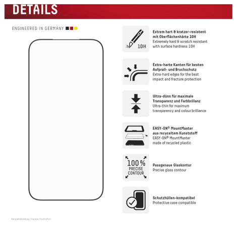 DISPLEX Kijelzővédő üveg Apple iPhone 17 Pro Max 1 db 02256 8. kép