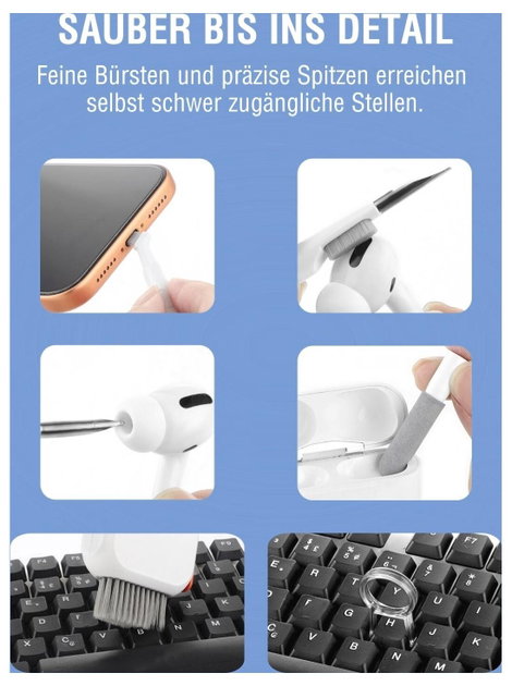 4smarts 10 az 1-ben multifunkciós tisztítókészlet okostelefonokhoz/eszközökhöz 9. kép