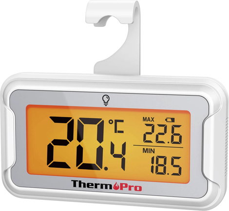 ThermoPro TP110 Fagyasztószekrény hőmérő °C /°F kijelzés, Max./min.