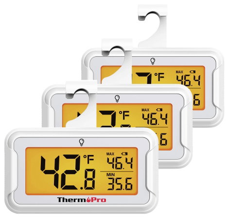 ThermoPro TP110 Fagyasztószekrény hőmérő °C /°F kijelzés, Max./min. 2. kép
