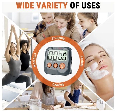 ThermoPro TM03W Időzítő Fekete digitális 6. kép