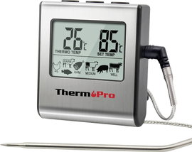 ThermoPro TP16 Húshőmérő Felügyelet és maghőmérséklet °C /°F kijelzés, Sütés, Grill ételek