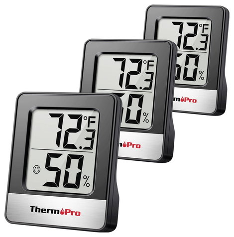ThermoPro TP49B-3 Hőmérséklet- és légnedvesség mérő Fekete, Ezüst TP49B-3 2. kép