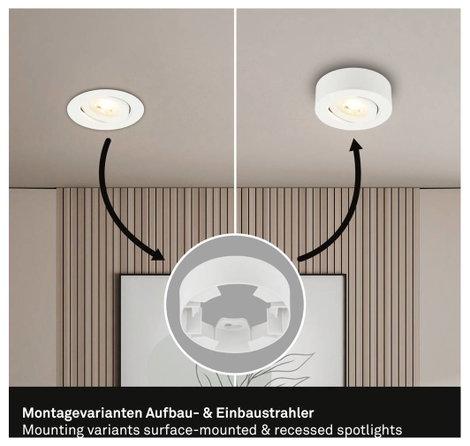 Briloner 7990016 Beépíthető lámpa LED EEK: F (A - G) Melegfehér Fehér 9. kép