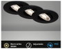 Briloner 7602035 7602035 Beépíthető lámpa EEK: F (A - G) LED LED 4.9 W Fekete 2. bélyegkép