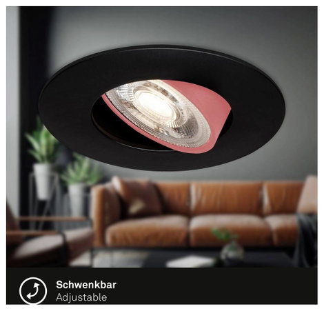 Briloner 7602035 7602035 Beépíthető lámpa EEK: F (A - G) LED LED 4.9 W Fekete 3. kép