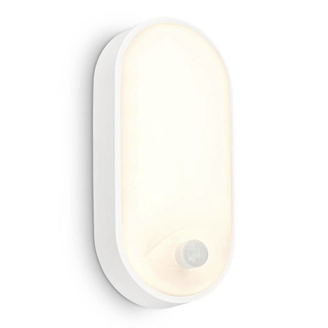 Briloner RUCH 3830016 Fali lámpa mozgásjelzővel LED EEK: F (A - G) 12 W LED Fehér