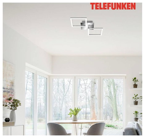 Telefunken 318508TF 318508TF LED-es mennyezeti lámpa mozgásjelzővel LED EEK: F (A - G) 12 W Króm 4. kép