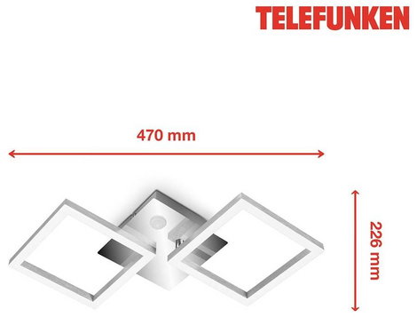 Telefunken 318508TF 318508TF LED-es mennyezeti lámpa mozgásjelzővel LED EEK: F (A - G) 12 W Króm 5. kép