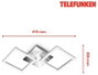 Telefunken 318508TF 318508TF LED-es mennyezeti lámpa mozgásjelzővel LED EEK: F (A - G) 12 W Króm 5. bélyegkép