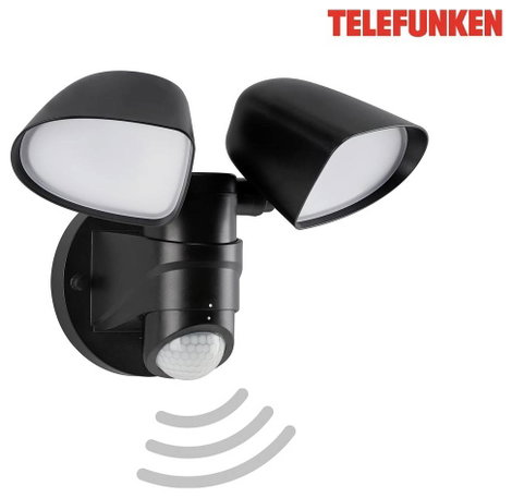 Telefunken 304605TF 304605TF LED-es kültéri fali lámpa mozgásérzékelővel EEK: F (A - G) LED LED 20 W 5. kép