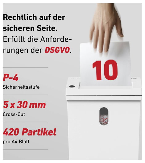 Krug & Priester IDEAL SHREDCAT 8100 Iratmegsemmisítő 10 lap Részecskevágás 5 x 30 mm P-4 20 l Szinté 11. kép