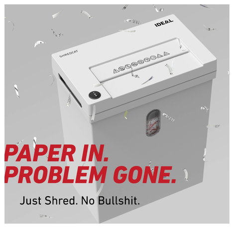Krug & Priester IDEAL SHREDCAT 8100 Iratmegsemmisítő 10 lap Részecskevágás 5 x 30 mm P-4 20 l Szinté 18. kép