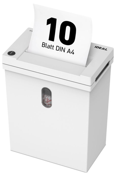 Krug & Priester IDEAL SHREDCAT 8100 Iratmegsemmisítő 10 lap Részecskevágás 5 x 30 mm P-4 20 l Szinté 6. kép