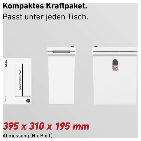 Krug & Priester IDEAL SHREDCAT 8100 Iratmegsemmisítő 10 lap Részecskevágás 5 x 30 mm P-4 20 l Szinté 9. kép