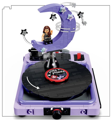 43029 LEGO® Editions Olivia Rodrigos Konzertmond pielzeug-Plattenspieler und Schallplatte – Geschen 7. kép