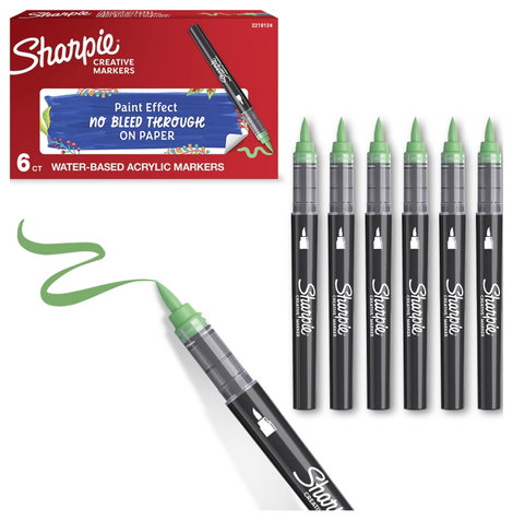Sharpie 2218124 Ecsetes marker Világoszöld 2. kép