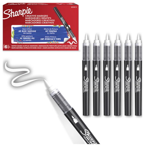 Sharpie 2218111 Ecsetes marker Fehér 2. kép
