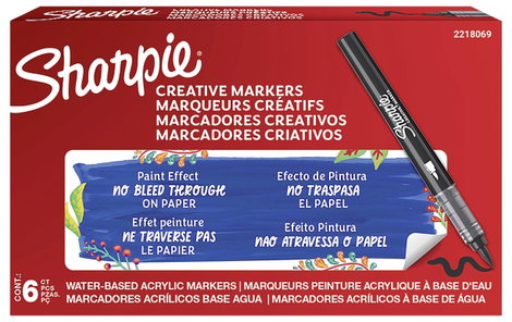 Sharpie 2218069 Ecsetes marker Fekete 5. kép