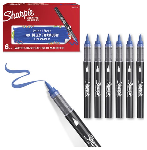 Sharpie 2218125 Ecsetes marker Kék 2. kép