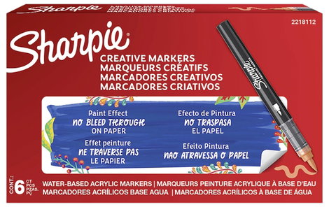 Sharpie 2218112 Ecsetes marker Narancs 5. kép