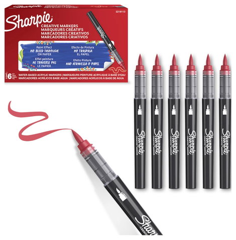 Sharpie 2218113 Ecsetes marker Piros 2. kép