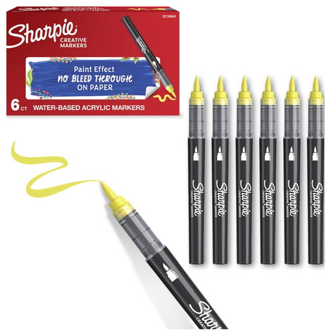 Sharpie 2218065 Ecsetes marker Sárga 2. kép