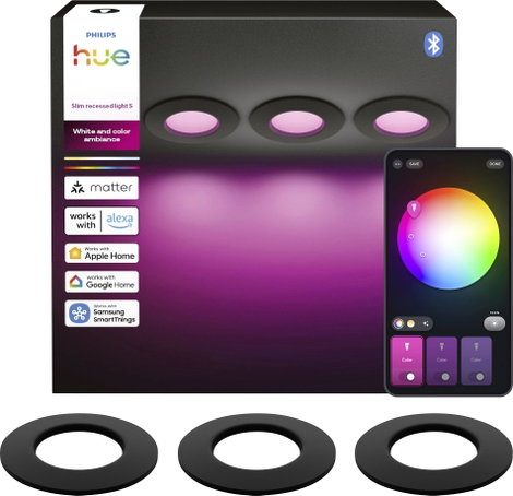 Philips Hue Hue LED-es beépíthető lámpa 8721103109293 3er-Pack Fixen beépített LED-es 0.5 W Melegfeh