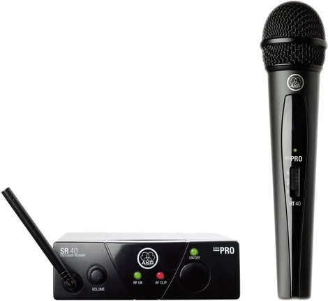 Mini vokálkészlet, AKG WMS 40, ISM 3, 864 MHz, 65 - 20 000 Hz, 100 m, 30 felett h