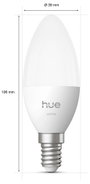 Philips Hue Hue LED-es fényforrás (1 db) 8721103099600 EEK: E (A - G) 1er-Pack E14 0.2 W Melegfehér 3. bélyegkép